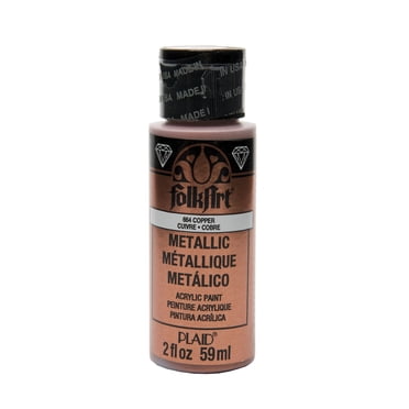 Folkart Metallic Acrylic Paint, Copper, 2 fl oz