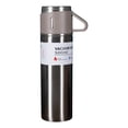 thumbnail image 3 of Czzoypi Double Wall Vacuum Insulated Cup Set, Stainless Steel Travel Mug with Tea Infuser Lid, 6-Hour Hot & 12-Hour Cold Temperature Retention for Coffee Tea Office Outdoor, Silver, 3 of 7