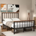 thumbnail image 1 of Gymax Full Size Metal Platform Bed Frame Mattress Foundation with Headboard Industrial, 1 of 10