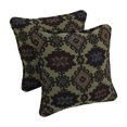 thumbnail image 1 of 18-inch Double-corded Patterned Tapestry Square Throw Pillows with Inserts (Set of 2) - Palomino, 1 of 1