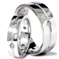 thumbnail image 1 of 1ct Matching His&Hers Diamond Comfort Wedding Bands, 1 of 1