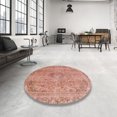 thumbnail image 3 of Ahgly Company Indoor Rectangle Abstract Light Salmon Rose Pink Abstract Area Rugs, 7' x 9', 3 of 6