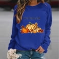 thumbnail image 2 of Pisexur Chandail de l\'Action de Grâce Orange à Col Rond Chandails Mode à Motif de Citrouille Chandails Grateful Blessed Chandail d'Automne Chandail à Manches Longues Chandail à Enfiler Hauts pour Femmes, 2 of 3