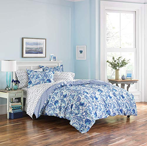 Poppy & Fritz Brooke Cotton Comforter Set, King, Blue