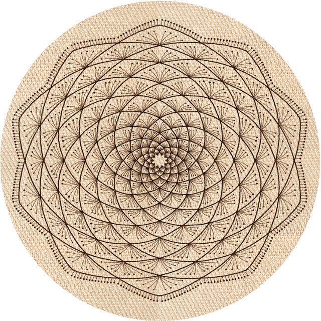Ahgly Company Tapis Rond Lavable en Machine Intérieur Transitionnel Bronze Brun, 3 Pieds Rond