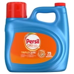 Persil Advanced Clean with Oxi + Odour Power, Liquid Laundry Detergent, Stain Fighting Enzymes, Odour Eliminating Technology, 3.72L, 75 Wash Loads, HE Compatible, 1 bottle