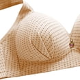 thumbnail image 4 of DPTALR Woman's Embroidered Glossy Comfortable Breathable Bra Underwear No Rims, 4 of 8