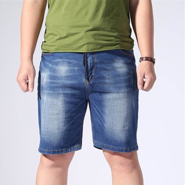 TopLLC Mens Shorts, Men pants Half Shorts Jeans Men Summer Jeans Hommes Shorts Skate Board Fashion Jean Plus Size