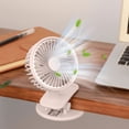 thumbnail image 4 of Limited Time Deal Iumwxz Small Fan Clipable Desktop Small Fan Clip On Fan Room Fan USB Rechargeable Desktop Clip Type Mini Fan Desk Fan Desk Accessories Home Decor, 4 of 6