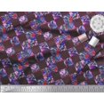 thumbnail image 2 of Soimoi Cotton Duck Fabric Artistic Floral & Check Geometric Print Fabric by Yard 42 Inch Wide, 2 of 4