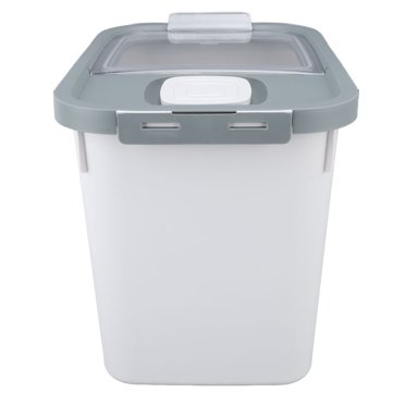 Rice Storage Container, Food Container Airtight Rice Container, Flour Dispenser with Lids & Measuring Cup for Rice, Grain, Pet Food, Flour, Cat Dog Food Storage Container