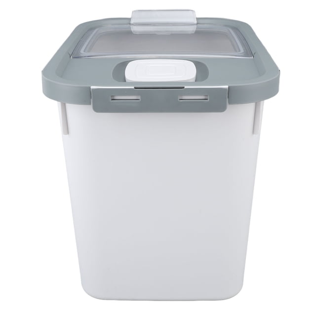 Rice Storage Container, Food Container Airtight Rice Container, Flour Dispenser with Lids & Measuring Cup for Rice, Grain, Pet Food, Flour, Cat Dog Food Storage Container