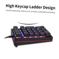 thumbnail image 4 of Motospeed K24 Numeric Mechanical Keyboard 21 Keys USB Wired Keyboard with 13 RGB Light Effects OUTEMU Red Switch, 4 of 7