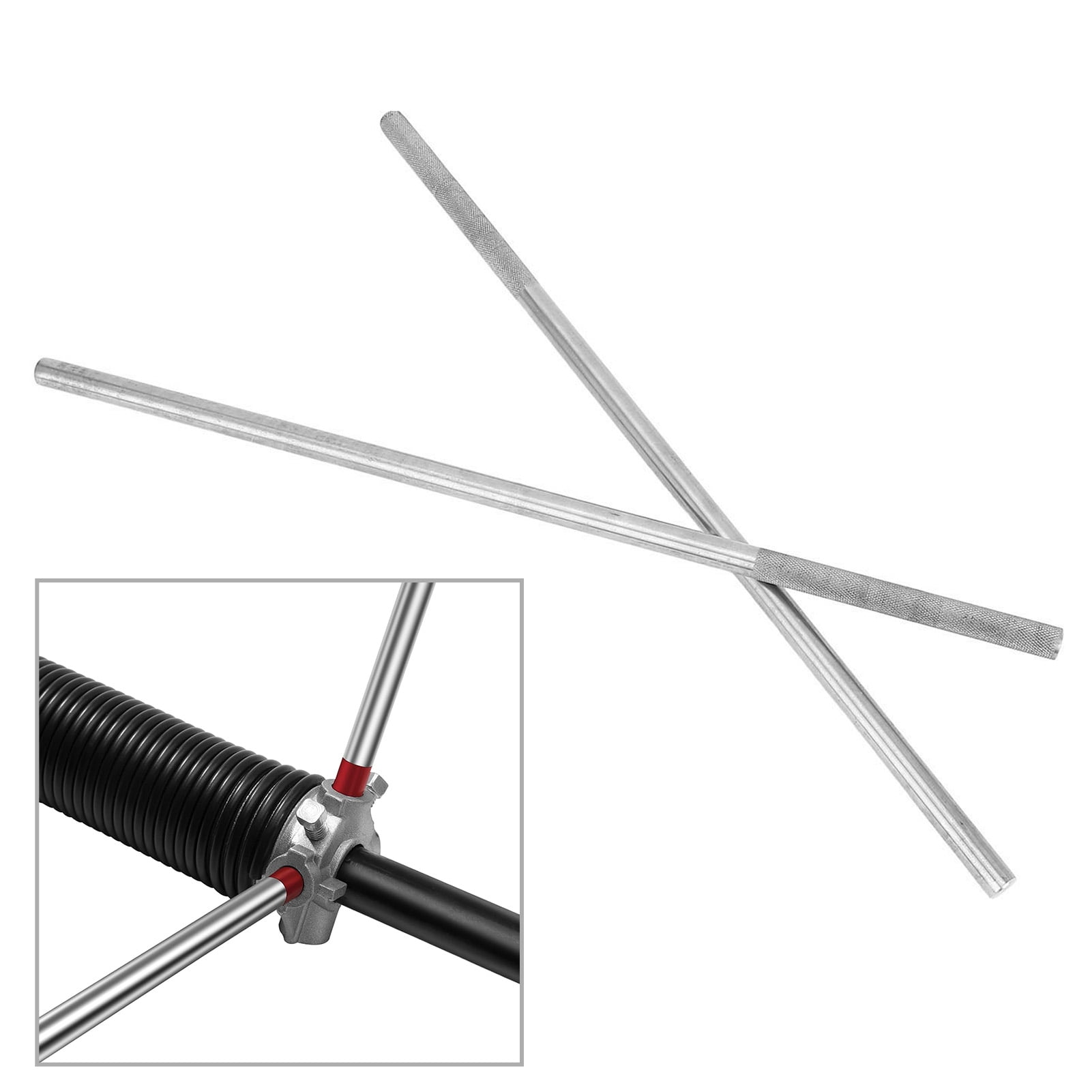 Barre d'Enroulement, Tige de Sécurité Améliorée 2 Pcs pour Ressort de Torsion de Porte de Garage