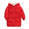 thumbnail image 2 of Boys Winter Jacket Solid Hooded Down Long Sleeve Casual Outwear, 2 of 9