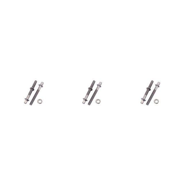 Decodeary 2 Pieces Drum Set Screws Drums Mounting Screw Percussion Instrument Part As shown 60mm 3Set