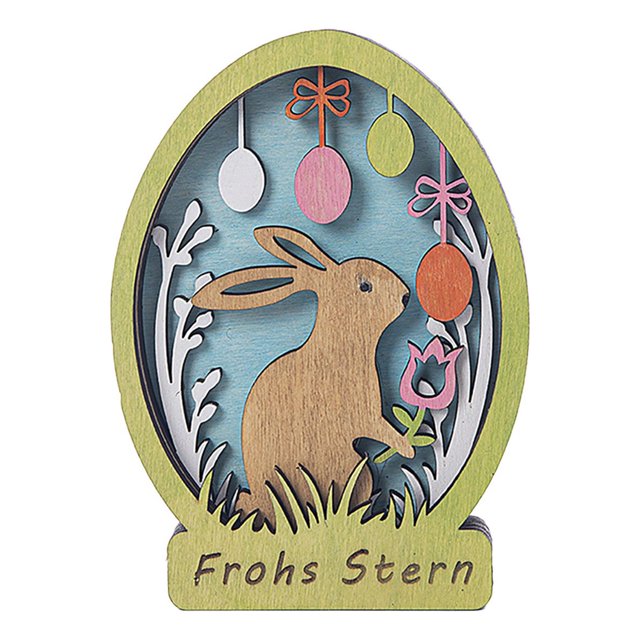 Easter Bunny Wooden Table Sign Table Centerpiece Wooden Hen Statue Wooden Rooster Craft Easter Decoration Wooden Chicken Tabletop Centerpiece Animal Wooden Dining Table