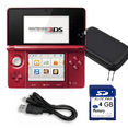 thumbnail image 1 of Nintendo 3DS Handheld Video Game Console with Carrying Case and 4GB SD Card - Flame Red (Refurbished), 1 of 8