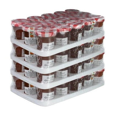 Bonne Maman Confiture d'Abricots Mini Pots – Douceur de Verger Mûrie au Soleil et Élégance Française Emblématique, Pots en Verre de 1 oz (28 g) – Professionnel 60/caisse