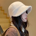 thumbnail image 5 of Fuzzy Bucket Hats,Woman Winter Bucket Hat Woman Fisherman Hat Winter Outdoor Hat Exquisite Design, 5 of 5