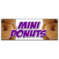 thumbnail image 1 of Mini Bannière Beignes 72 Pouces Beignet Pâte Frite Sucre Chocolat Mini Beignet en Poudre Cannelle Beignets Minatures Panneaux, 1 of 4