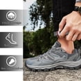 thumbnail image 2 of Chaussures de Randonnée Imperméables pour Hommes Légères et Respirantes Chaussures de Marche pour Femmes Antidérapantes Sentiers de Randonnée en Plein Air Chaussures de Camping, 2 of 6