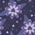 thumbnail image 1 of Ahgly Company Machine Washable Indoor Square Transitional Light Purple Area Rugs, 4' Square, 1 of 7
