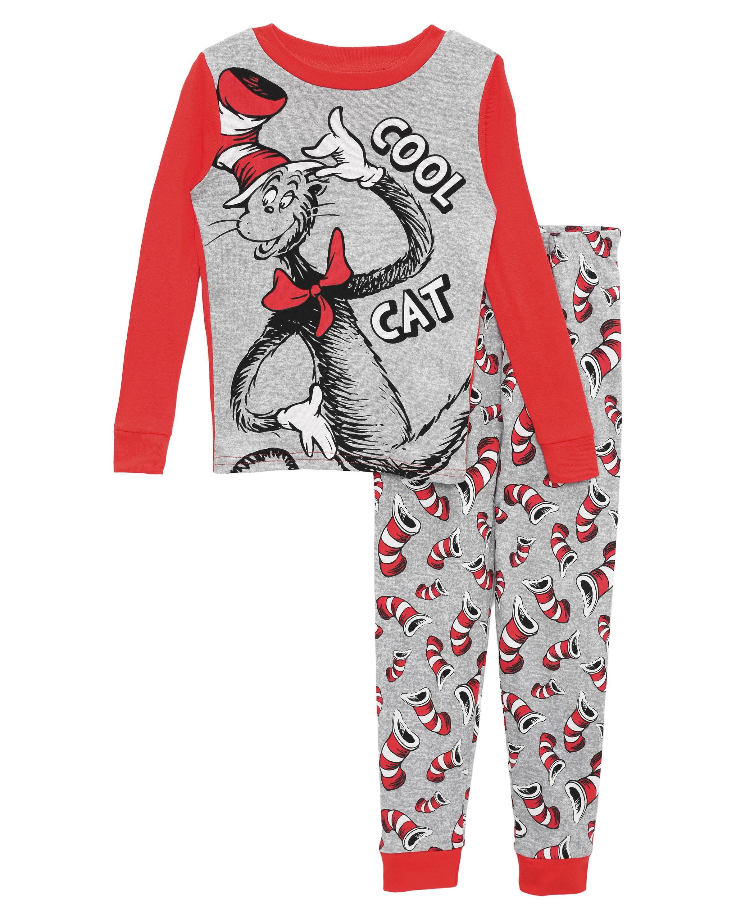 Dr. Seuss Pyjama Garçon Enfants Pantalon en Coton et Haut Amusant Tenue de Nuit
