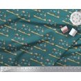 thumbnail image 2 of Soimoi Modal Satin Fabric Coral & Fish Ocean Printed Fabric 1 Yard 42 Inch Wide, 2 of 3