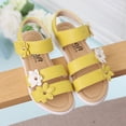 thumbnail image 4 of Rubber Sole Sandals,Flower Design Shoes,Adjustable Straps,Comfortable Outdoor Wear, 4 of 5
