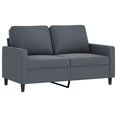 thumbnail image 2 of vidaXL 3 Piece Sofa Set with Cushions Dark Grey Velvet, 2 of 4
