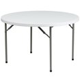 thumbnail image 1 of Bowery Hill Table Pliante Ronde en Granit de 48 Pouces, Blanche, 1 of 5