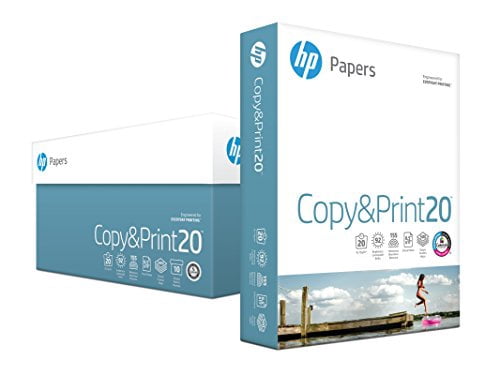 HP Printer Paper, Copy and Print Copy Paper, 20lb, 8.5 x 11, Letter, 92 Bright - 10 Pack / 5,000 Sheets (200060C)