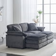 thumbnail image 3 of Noble House Modern Large Modular 2 Seat Sofa, Comfortable Cloud Style Combination Couch for Living Room,Gray, 3 of 8