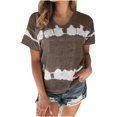 thumbnail image 2 of Wolfast T-Shirts pour Femmes Mode Femmes Mode T-Shirt Imprimé Manches Courtes Blouse Col Rond Hauts Décontractés Manches Courtes Blouses pour Femmes, 2 of 9