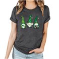thumbnail image 2 of T-Shirt de la Saint-Patrick pour Femmes Mode Saint-Patrick Imprimé Col Rond Manches Courtes T-Shirt Décontracté Haut T-Shirts de la Saint-Patrick pour Femmes, 2 of 4