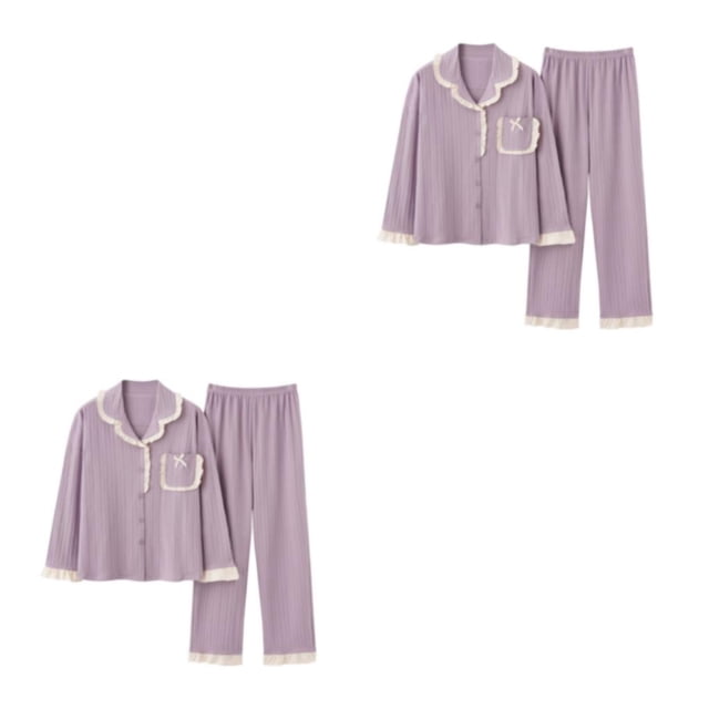 pitrice Satin Pyjama Set Women - Comfortable Fit Romantic Look Sexy Soft Various Colors B6804 XL,1 2Set