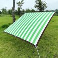 thumbnail image 1 of PRETXORVE Outdoor Sunny Shade, Pergola, And Backyard Patio With Protection, Heat Material, Reinforced Grommets（Gray And White Stripes）, 1 of 5