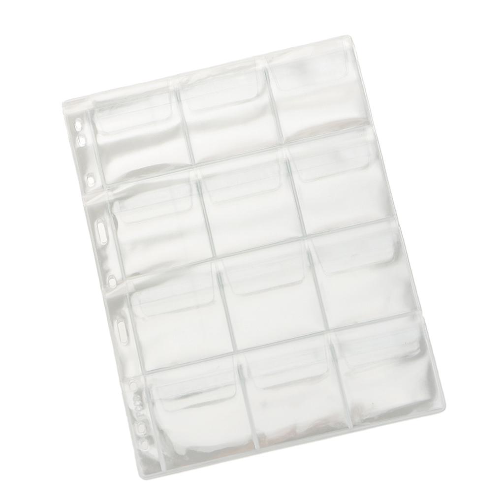 10 Pieces Stamp Stamp Currency Protector Collecting Supplies 12 Sheets,Clear