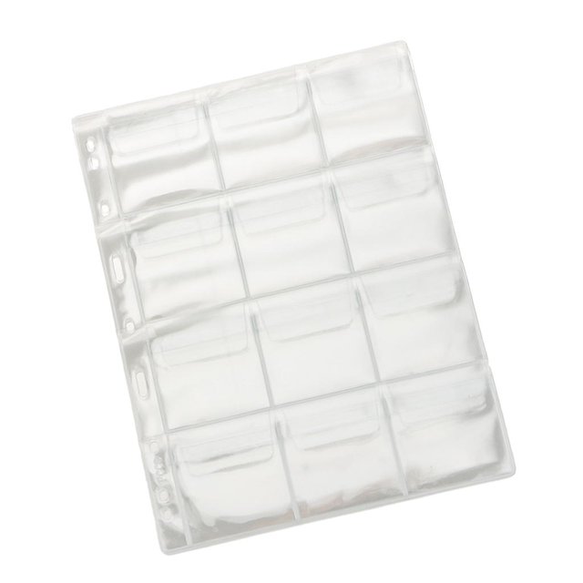 10 Pieces Stamp Stamp Currency Protector Collecting Supplies 12 Sheets,Clear