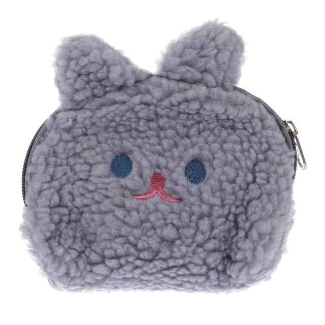 1pc Adorable Rabbit Coin Purse Cotton Change Storage Bag Lovely Lipstick Bag