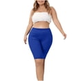 thumbnail image 3 of Women Plus Size Biker Shorts Gym Workout Running Yoga Athletic Shorts, 3 of 6