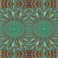 thumbnail image 1 of Ahgly Tapis d'Intérieur Lavable en Machine Carré Transitionnel Marron Café, 4 Pieds Carré, 1 of 7