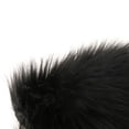 thumbnail image 4 of GUOOL Round Chair Seat Cushion Pad Artificial Sheepskin Floor Area Rug Black 33cm, 4 of 9