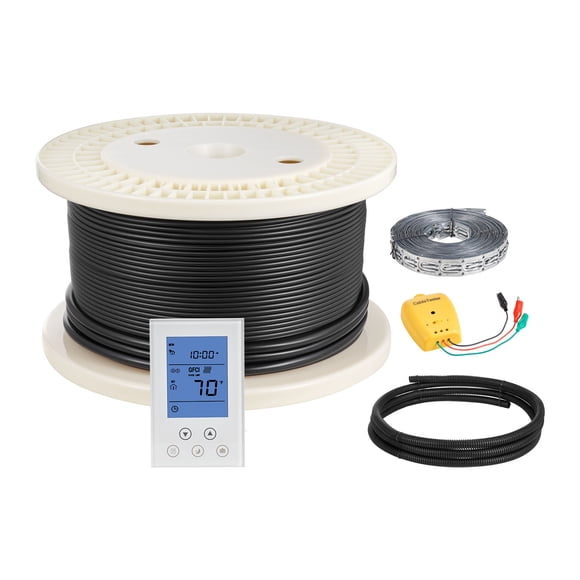 VEVOR 200 sqft Underfloor Heating Cable Kit 240V Electric Radiant with Alarm