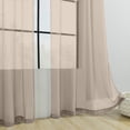 thumbnail image 4 of ZENGHUIJ Voilages en Polyester à Double Cordon de Couleur Unie Semi-Transparents Rideaux Style Poche pour Tringle Rideaux Semi-Transparents, 4 of 6