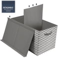 thumbnail image 3 of Sorbus Coffre de Rangement pour Jouets pour Enfants, Grand, avec Couvercle, Argent, 3 of 7