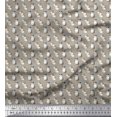 thumbnail image 1 of Soimoi Polyester Crepe Fabric Cat Animal Decor Fabric Printed Yard 52 Inch Wide, 1 of 3
