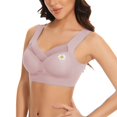 thumbnail image 3 of ManxiVoo Wireless Comfort Bras Full Coverage Minimizer with Adjustable Straps and Side Support for Everyday Wear Smooth T-Shirt Design XXXXXL Size Pink, 3 of 7
