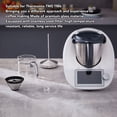 thumbnail image 3 of Récipient à Café pour Robot Culinaire, Articles à Café pour Robot Culinaire en Verre Détachable Résistant à la Chaleur avec Entonnoir pour Préparation du Café, 3 of 7